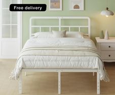 King Size Bed Frame 5ft with Curved Headboard