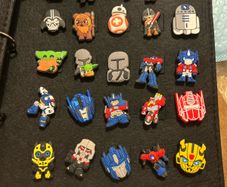Star Wars / transformers croc charms