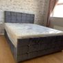 New Stylish SINGLE ,Double, King And Superking Sizes Sandy Divan Beds Instock. Tufted Memory Foam Mattresses And Optional Drawers Available Image 4