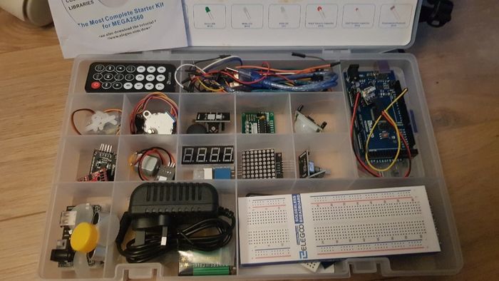 Mega 2560 Project The Most Complete Ultimate Starter Kit w/TUTORIAL, MEGA 2560 controller board, LCD1602, Servo, Stepper Motor for Arduino Mega 2560