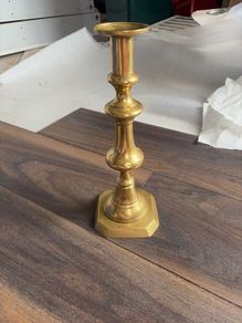 Antique Brass Candle Holder