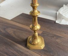 Antique Brass Candle Holder