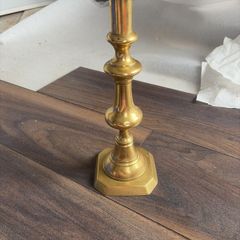 Antique Brass Candle Holder