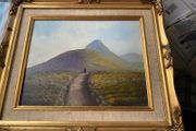 painting Benbulben painting a mountain in Co Sligo Ireland signed Scanlon bottom right