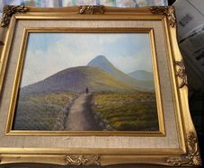 painting Benbulben painting a mountain in Co Sligo Ireland signed Scanlon bottom right