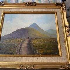 painting Benbulben painting a mountain in Co Sligo Ireland signed Scanlon bottom right