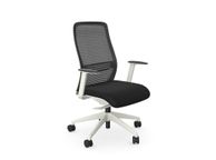 main image for ad NV High Back Swivel Mesh Chair Lime White Frame with adjustable arms