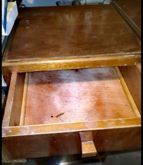 Pair of 1950s Art Deco bedside locker