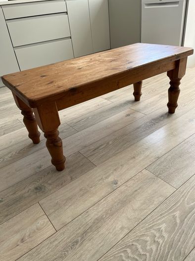 Solid wood coffee table