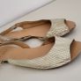FAITH leather gold open toes sling back flats Sz 39 (Fit 6-6.5UK) Image 3