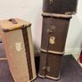 vintage leather trunks suitcases hatbox Image 2