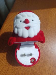 New Avon Santa Earrings