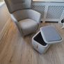 IKEA Wing Armchair with footstool Image 4