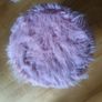 BirdRock Home Faux Fur Foot Stool Ottoman Image 3