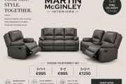 New Larson Full Leather Recliner Sofa Sets
