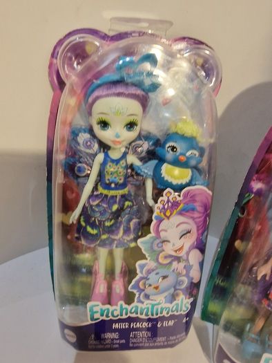 2x New Enchantimals Dolls (Danessa Deer & Patter Peacock) - Unopened