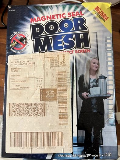 Motorhome caravan magnetic door mesh