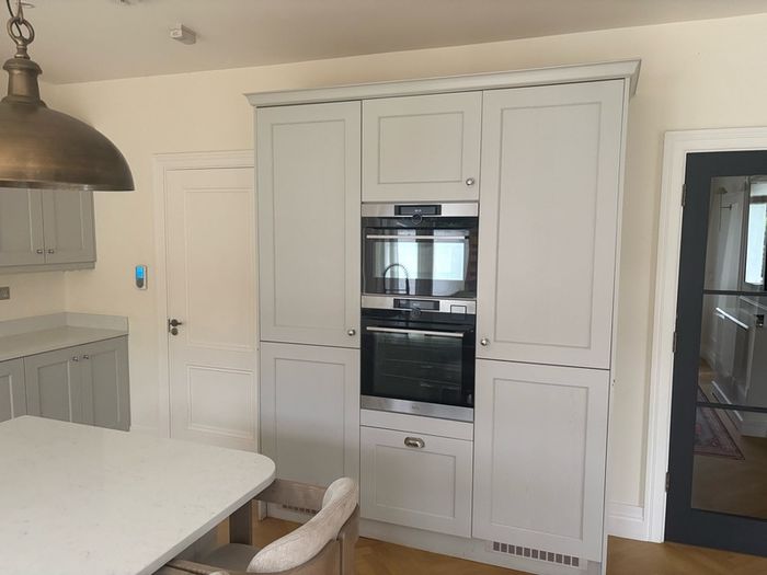Nolan Painted Shaker Kitchen with Quartz Worktops and Large Island