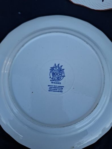 2 rhodes royal boch plates postage possible