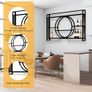 Wine Rack Wall Mounted, 120cm Wall Wine Rack With Wine Glass Holder, 3-Tiers Iron Bar Shelves Cabinet, Wine Racks For Home Cupboard, Restaurant, Bar Display Liquor Bottles Image 5