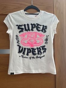 New SuperDry Embellished T Shirt Size 8 RRP 39.99