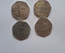 Rare isle of man  50p coins