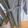 green leather look trench coat Image 9