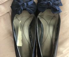 Van Dal ladies navy wedge designer shoe size 5D