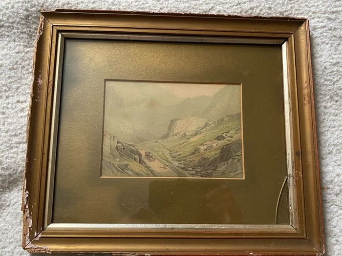 Picture Small Watercolour By F L Rowbotham