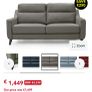 Italian leather 3 seater couch Image 6