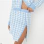 Missgugided blue co ord skirt and cardigan Image 3
