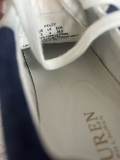 New Ralph Lauren white Hailey sneakers