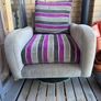 swivel chair and cushions Image 2
