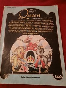 QUEEN - The Best of Queen-Guitar Chord Diagrams  - 1977