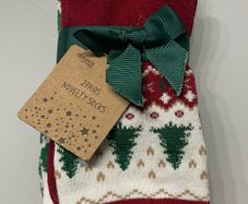 NEW: Christmas Socks - x2 Pairs (Size 4-8)