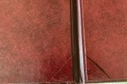 Hand made leather menu holder