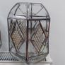 pr. pendant light shades with bevelled glass panels Image 3