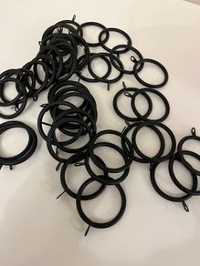 40 Large Metal Curtain Rings