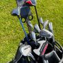 Full set of golf clubs, driver, bag & trolley Image 5