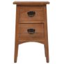 Bedside Cabinet Solid Fir Wood 40x29x68 cm Brown Image 3