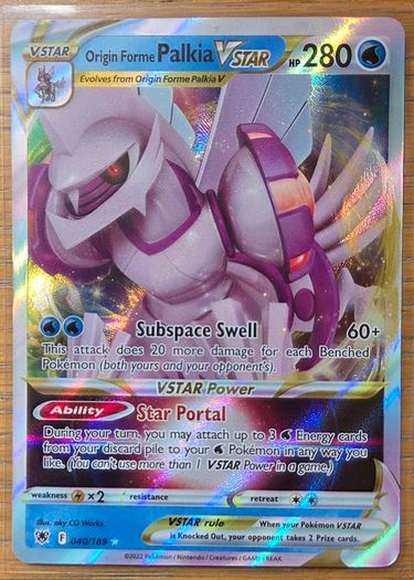Pokemon Astral Radiance (Origin Forme) Palkia VStar #040