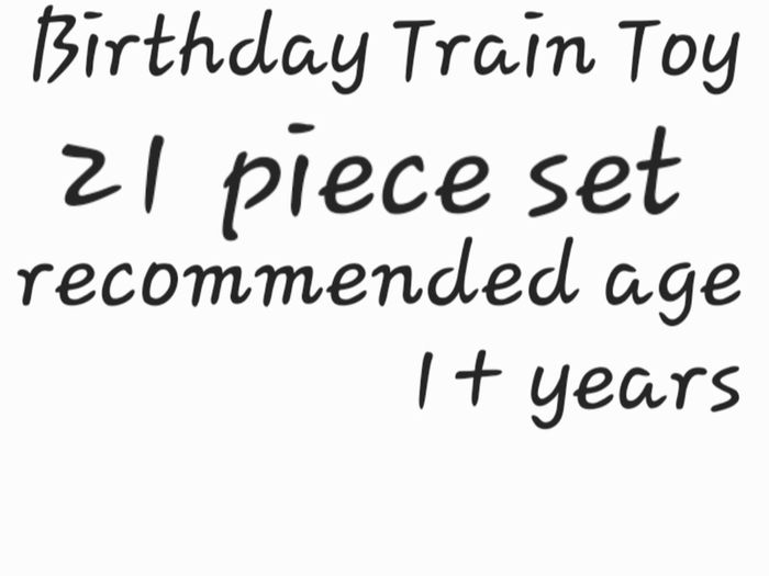 Wooden birthday train (3438)  8