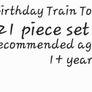 Wooden birthday train (3438)  8 Image 3