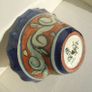 TALAVERA pottery planter (5 3/8" across) - hand-made & hand-painted flower planter signed by potter/painter 'T Ruth Mex' (1990's or earlier) Image 3
