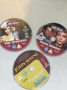 john wayne marlene dietrich 3 dvds movies the spoilers pittsburgh seven sinners