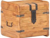 Chest 40x40x40 cm Solid Acacia Wood