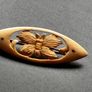 Vintage Hand Carved Floral Brooch Image 6