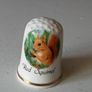 Collectible Fenton Bone China Wildlife series 3 x Thimbles Image 3