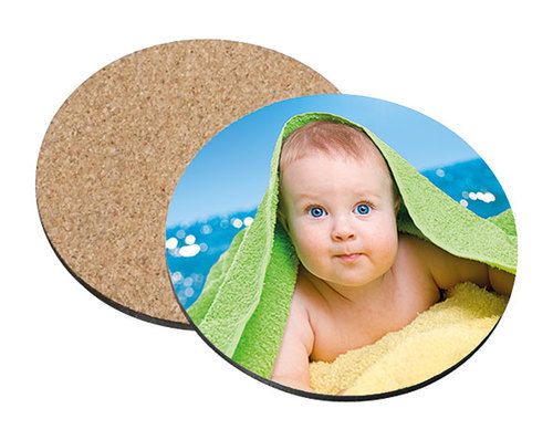 4 X Personalised Round Drink Coasters