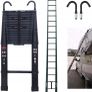 6.2 M Foldable Telescopic Ladder Aluminum New Image 3